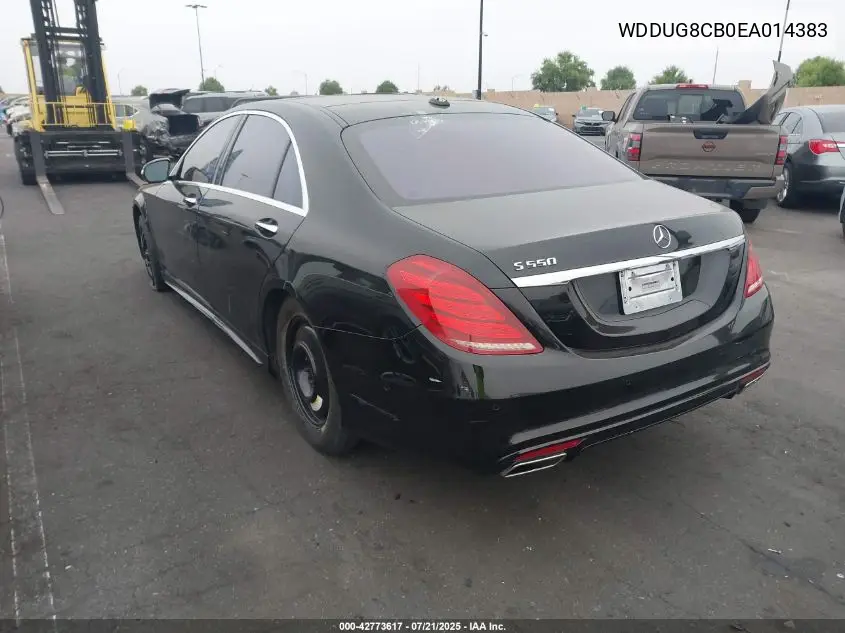 2014 Mercedes-Benz S 550 VIN: WDDUG8CB0EA014383 Lot: 42773617