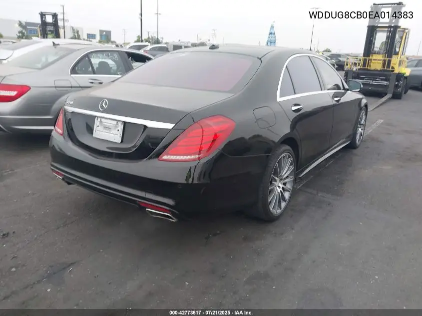 2014 Mercedes-Benz S 550 VIN: WDDUG8CB0EA014383 Lot: 42773617