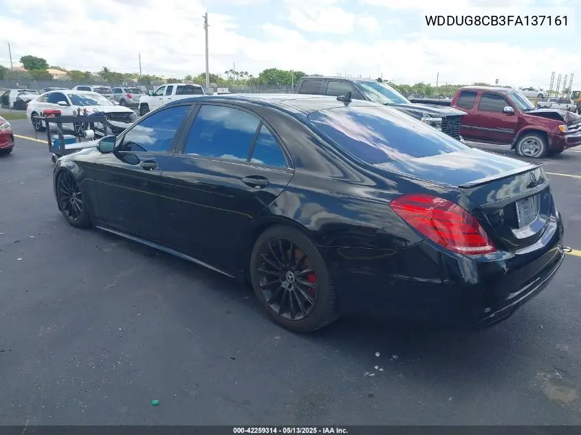 2015 Mercedes-Benz S 550 VIN: WDDUG8CB3FA137161 Lot: 42259314