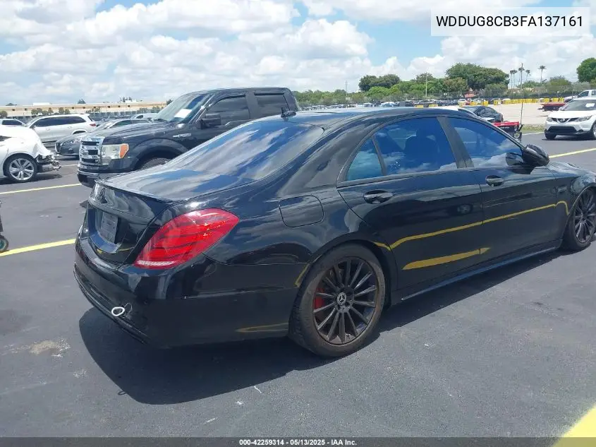 2015 Mercedes-Benz S 550 VIN: WDDUG8CB3FA137161 Lot: 42259314