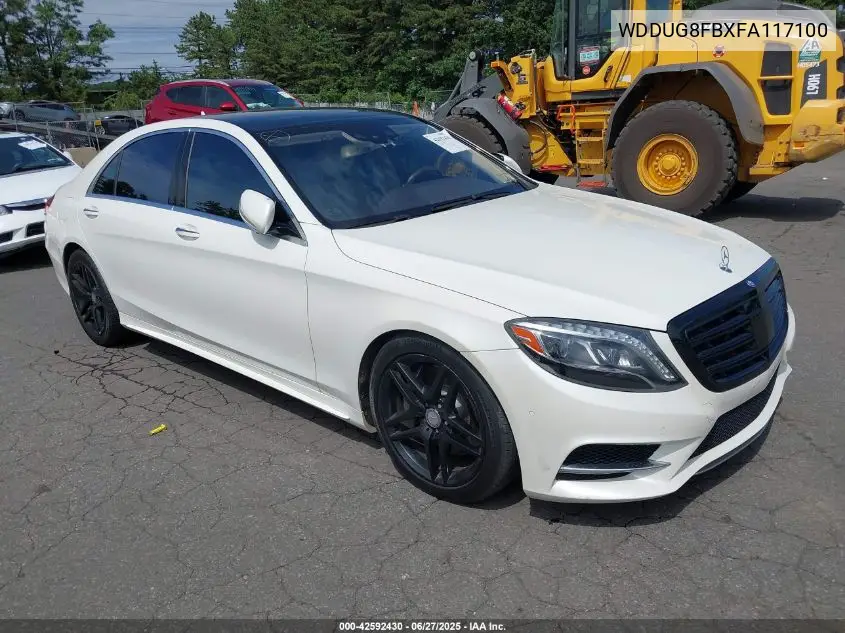 2015 Mercedes-Benz S 550 4Matic VIN: WDDUG8FBXFA117100 Lot: 42592430