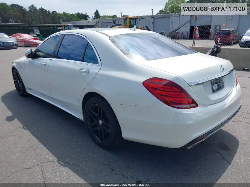 2015 Mercedes-Benz S 550 4Matic VIN: WDDUG8FBXFA117100 Lot: 42592430