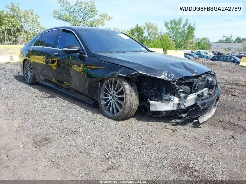 2016 Mercedes-Benz S 550 4Matic VIN: WDDUG8FB8GA242789 Lot: 42223720