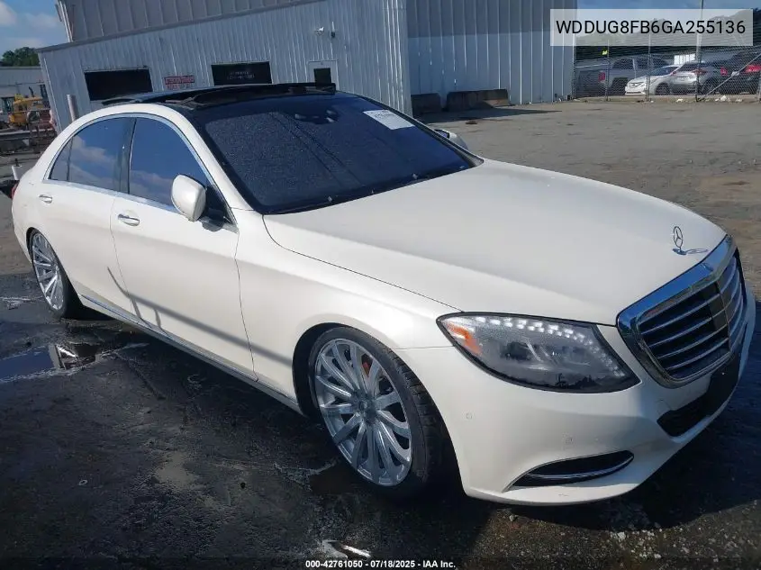 2016 Mercedes-Benz S 550 4Matic VIN: WDDUG8FB6GA255136 Lot: 42761050