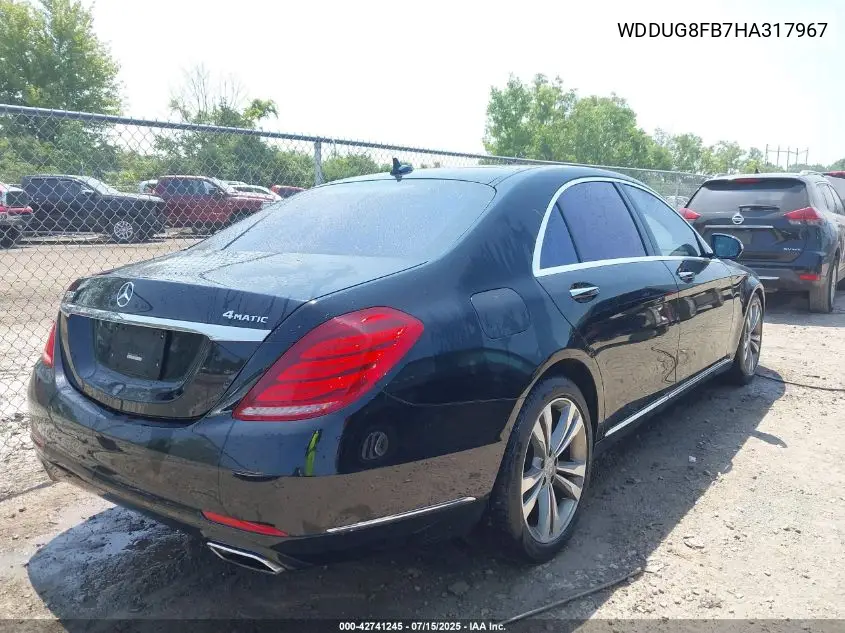 WDDUG8FB7HA317967 2017 Mercedes-Benz S 550 4Matic