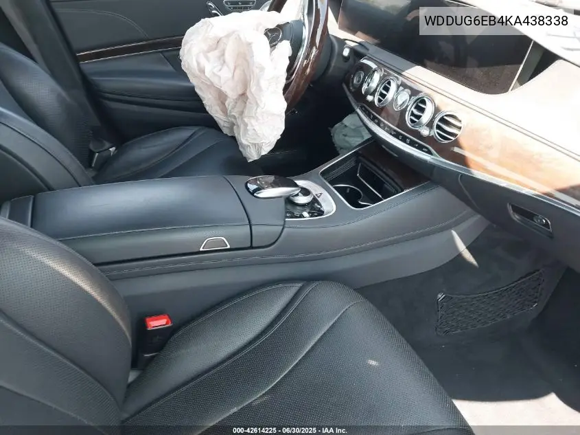 2019 Mercedes-Benz S 450 4Matic VIN: WDDUG6EB4KA438338 Lot: 42614225
