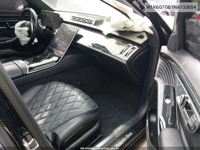 2022 Mercedes-Benz S 580 4Matic VIN: W1K6G7GB1NA133654 Lot: 42582891