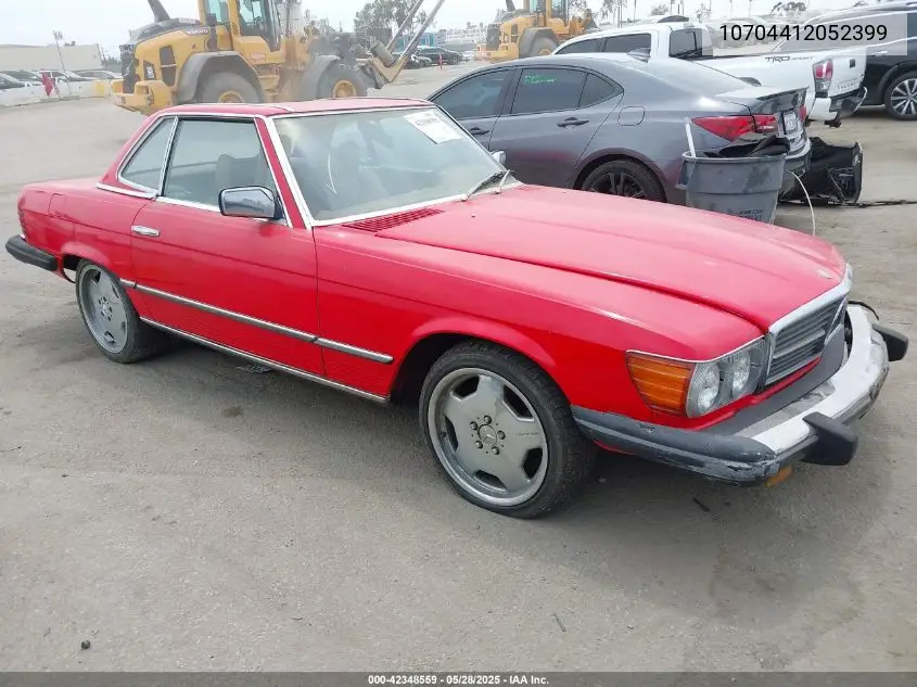 1979 Mercedes 450 Sl C VIN: 10704412052399 Lot: 42348559