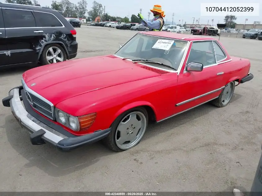 1979 Mercedes 450 Sl C VIN: 10704412052399 Lot: 42348559