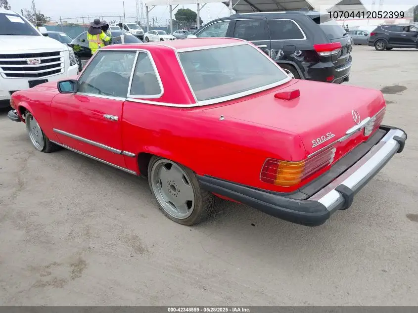 1979 Mercedes 450 Sl C VIN: 10704412052399 Lot: 42348559