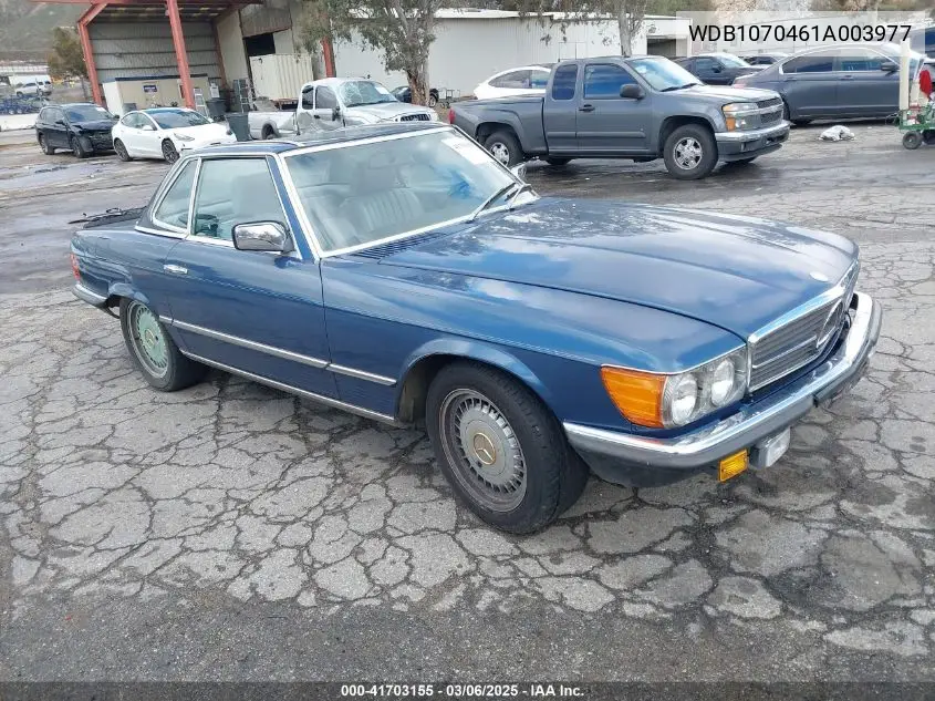 1984 Mercedes-Benz Sl 500 VIN: WDB1070461A003977 Lot: 41703155