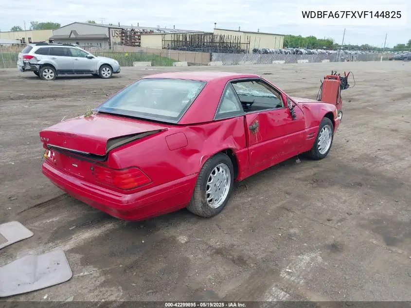 1997 Mercedes-Benz Sl 500 VIN: WDBFA67FXVF144825 Lot: 42299895