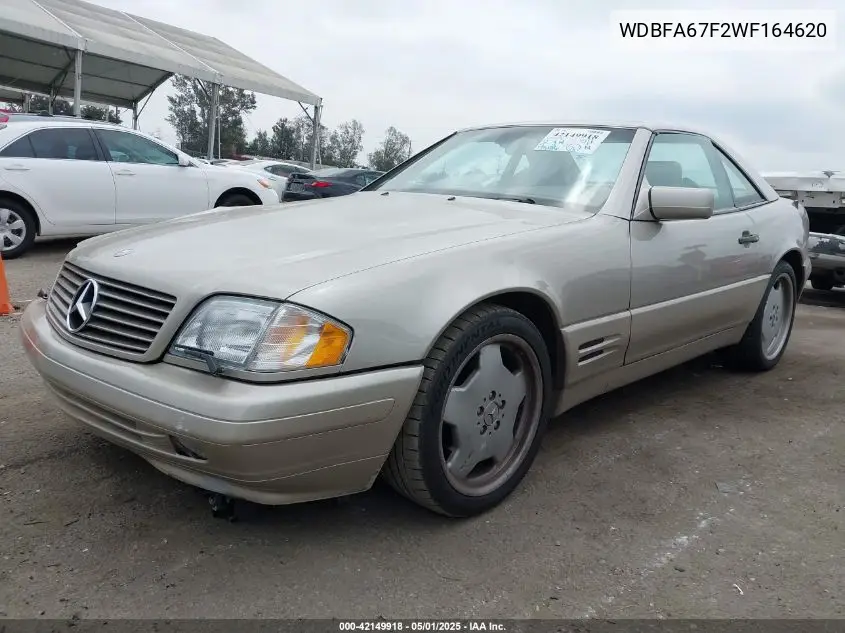 1998 Mercedes-Benz Sl 500 VIN: WDBFA67F2WF164620 Lot: 42149918
