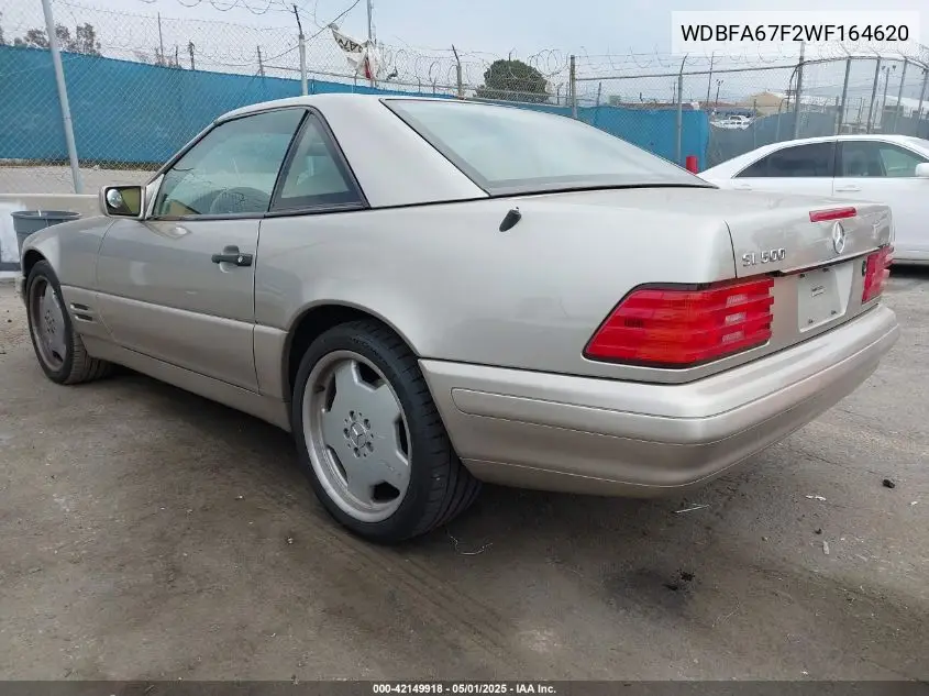 1998 Mercedes-Benz Sl 500 VIN: WDBFA67F2WF164620 Lot: 42149918