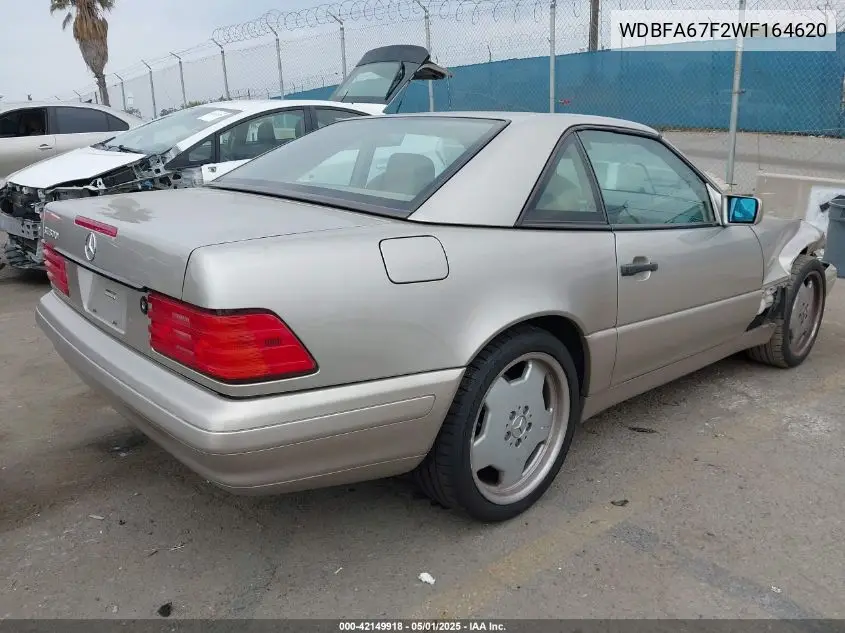 1998 Mercedes-Benz Sl 500 VIN: WDBFA67F2WF164620 Lot: 42149918