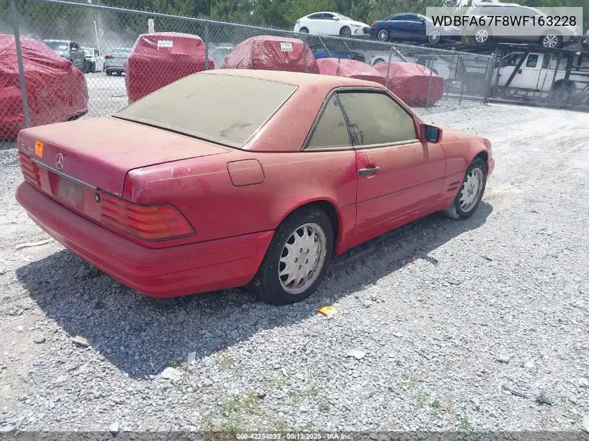 1998 Mercedes-Benz Sl 500 VIN: WDBFA67F8WF163228 Lot: 42254893
