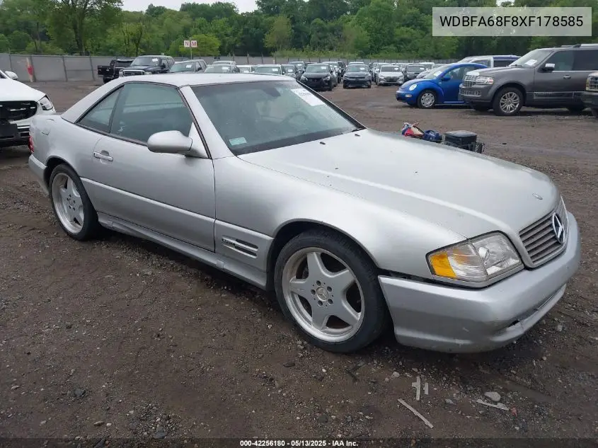 1999 Mercedes-Benz Sl 500 VIN: WDBFA68F8XF178585 Lot: 42256180