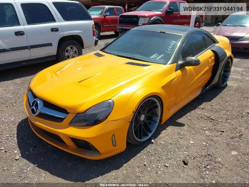 2003 Mercedes-Benz Sl 500 VIN: WDBSK75F33F044194 Lot: 41982618