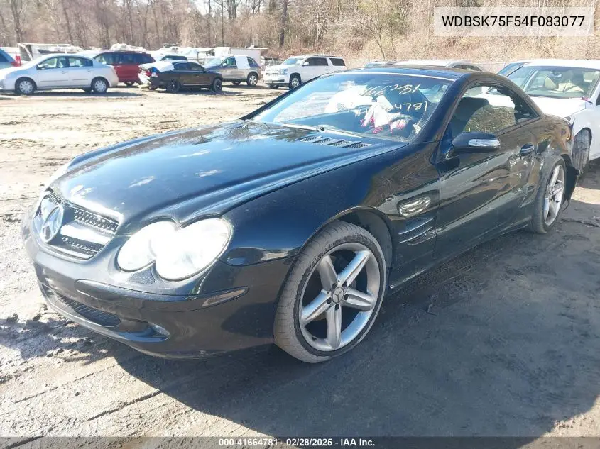 2004 Mercedes-Benz Sl 500 VIN: WDBSK75F54F083077 Lot: 41664781