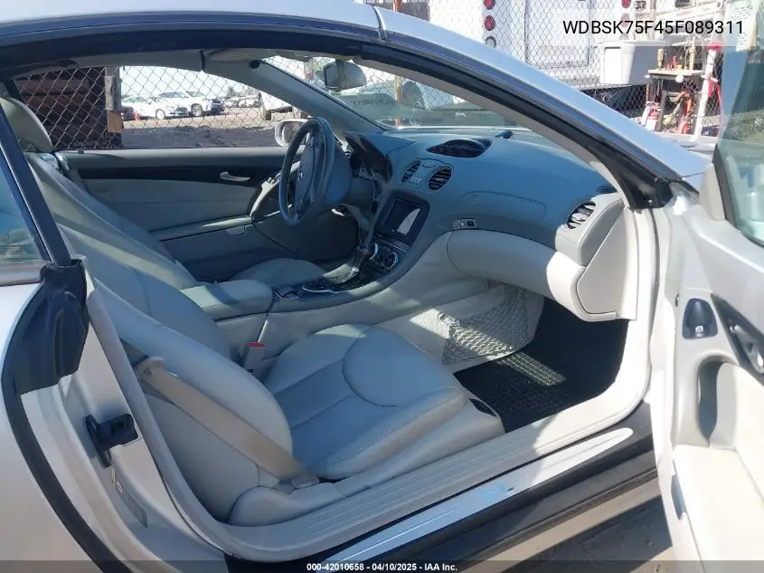 2005 Mercedes-Benz Sl 500 VIN: WDBSK75F45F089311 Lot: 42010658