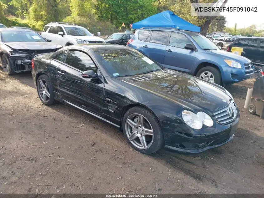 2005 Mercedes-Benz Sl 600 VIN: WDBSK76F45F091042 Lot: 42155425