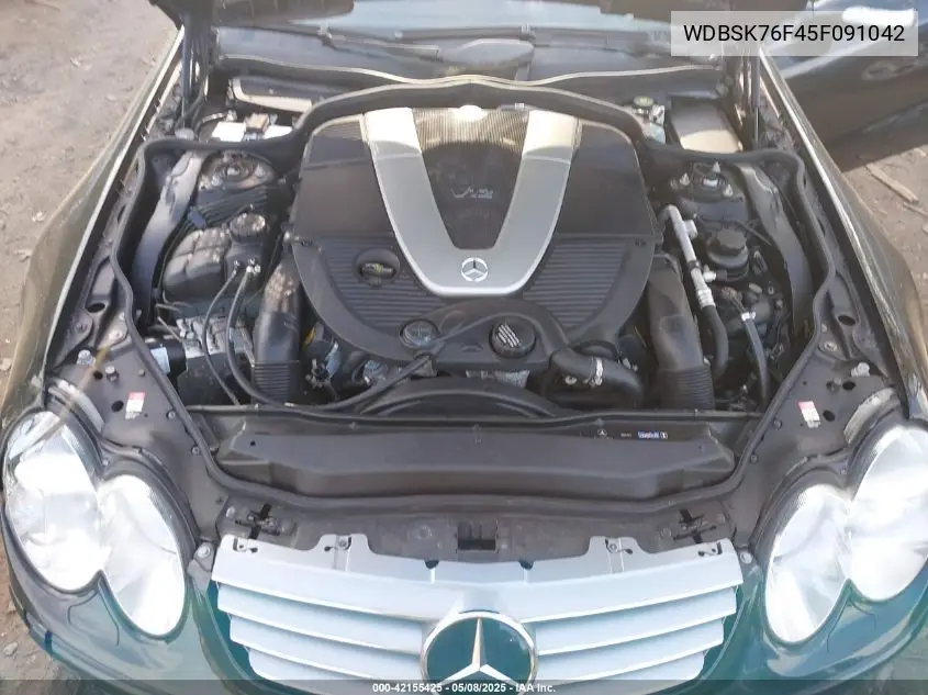 2005 Mercedes-Benz Sl 600 VIN: WDBSK76F45F091042 Lot: 42155425