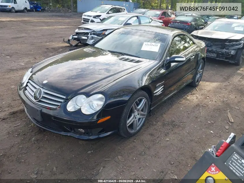2005 Mercedes-Benz Sl 600 VIN: WDBSK76F45F091042 Lot: 42155425