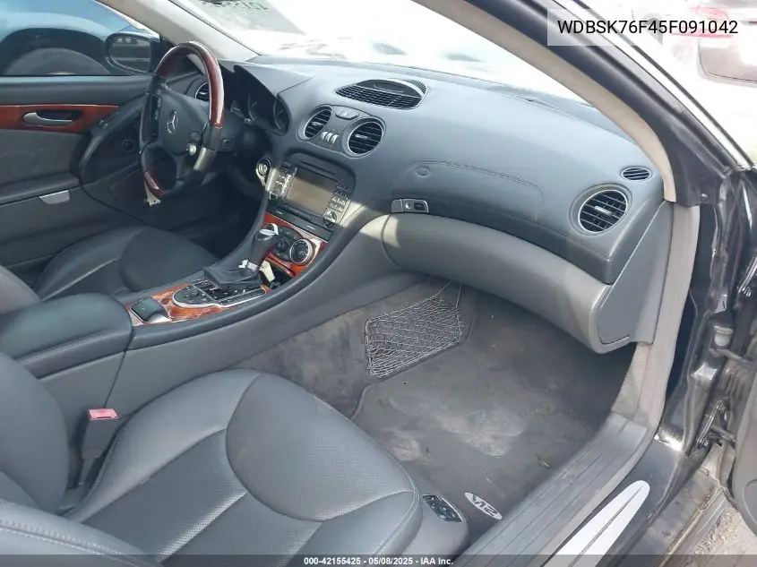 2005 Mercedes-Benz Sl 600 VIN: WDBSK76F45F091042 Lot: 42155425