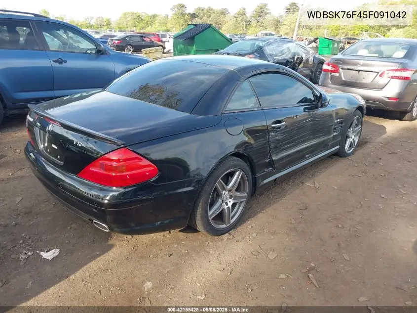 2005 Mercedes-Benz Sl 600 VIN: WDBSK76F45F091042 Lot: 42155425