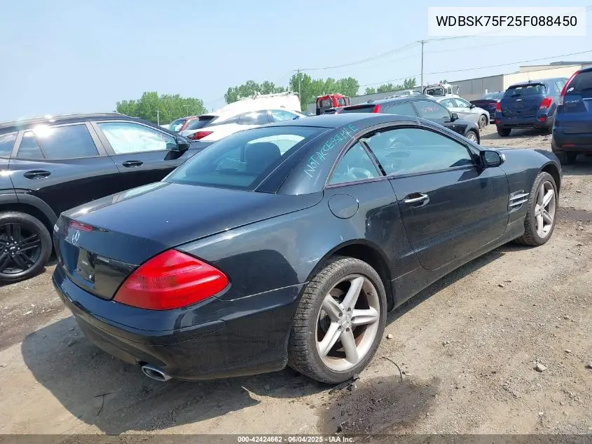 2005 Mercedes-Benz Sl 500 VIN: WDBSK75F25F088450 Lot: 42424662