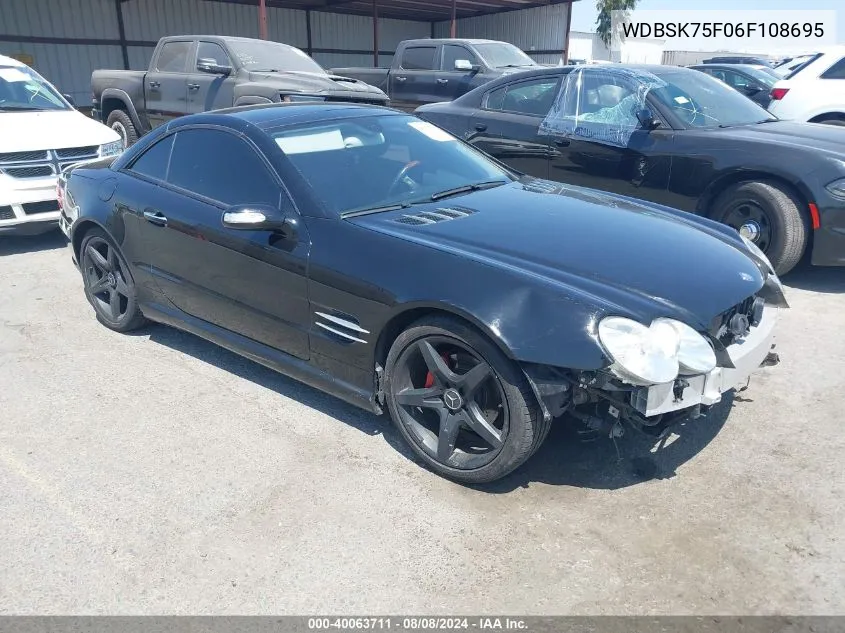 2006 Mercedes-Benz Sl 500 VIN: WDBSK75F06F108695 Lot: 40063711