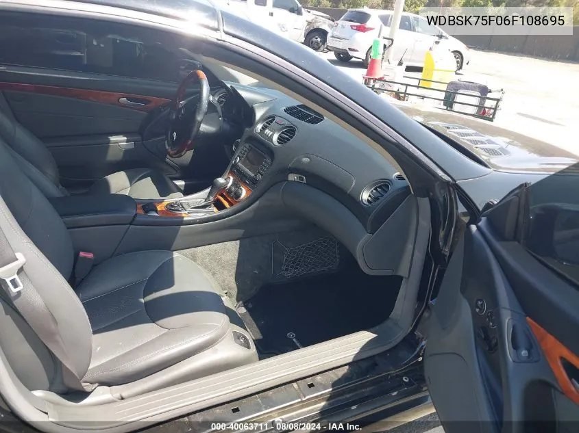 2006 Mercedes-Benz Sl 500 VIN: WDBSK75F06F108695 Lot: 40063711