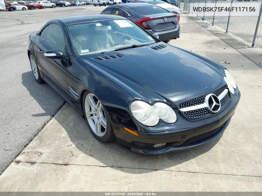 2006 Mercedes-Benz Sl 500 VIN: WDBSK75F46F117156 Lot: 42133180