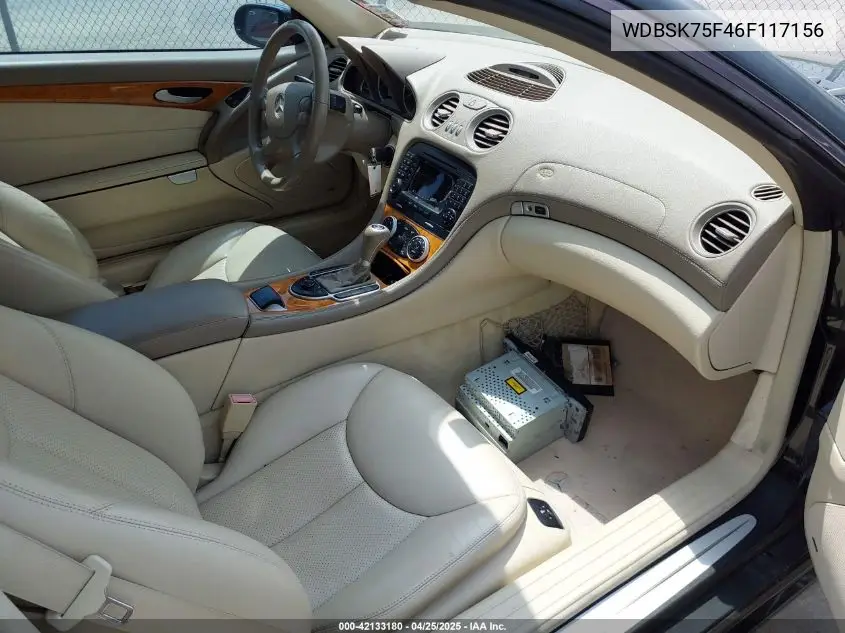 2006 Mercedes-Benz Sl 500 VIN: WDBSK75F46F117156 Lot: 42133180