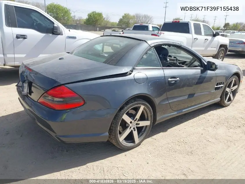 2009 Mercedes-Benz Sl550 VIN: WDBSK71F39F155438 Lot: 41835926