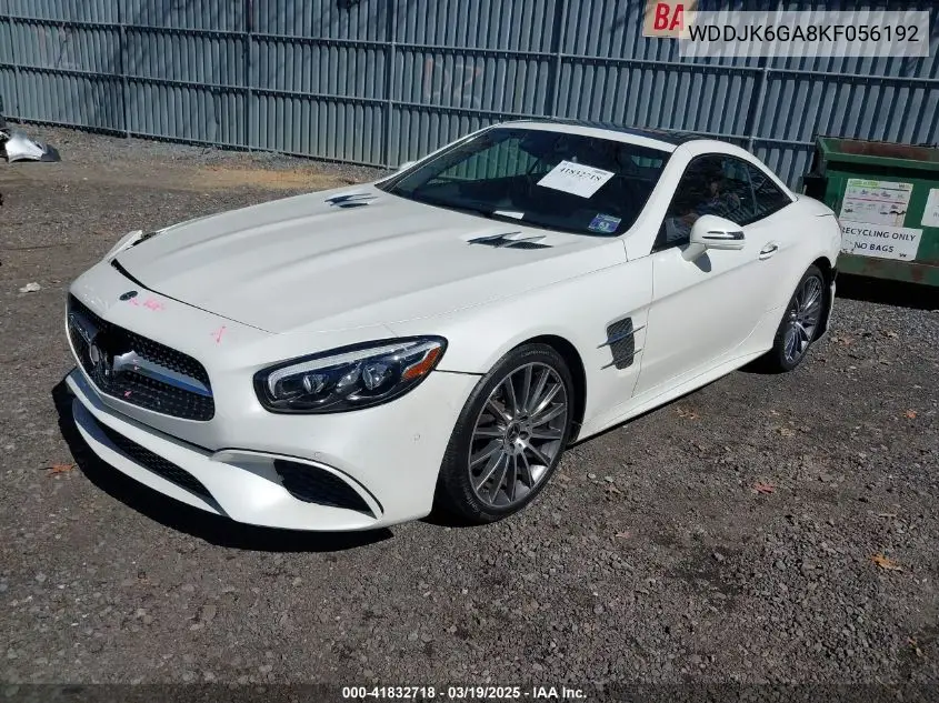 2019 Mercedes-Benz Sl 450 VIN: WDDJK6GA8KF056192 Lot: 41832718
