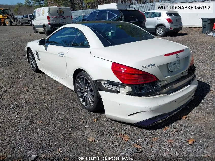 2019 Mercedes-Benz Sl 450 VIN: WDDJK6GA8KF056192 Lot: 41832718
