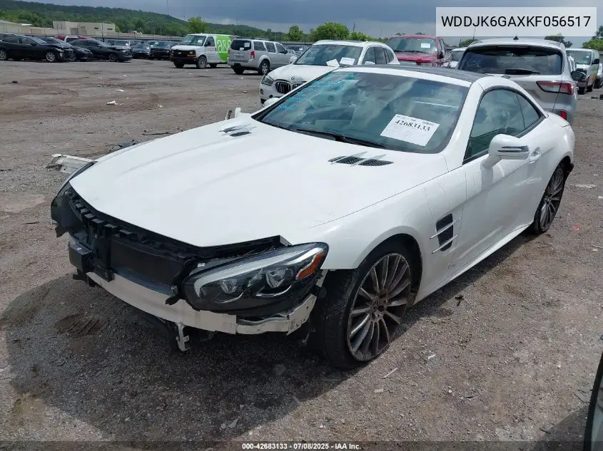 2019 Mercedes-Benz Sl 450 VIN: WDDJK6GAXKF056517 Lot: 42683133