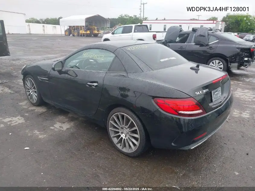 2017 Mercedes-Benz Slc 300 VIN: WDDPK3JA4HF128001 Lot: 42284882