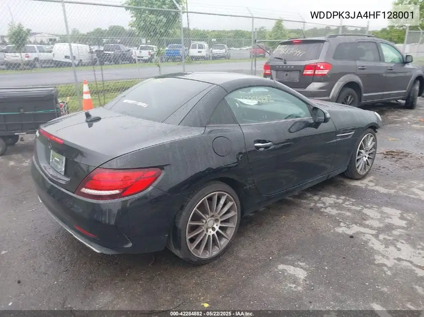 2017 Mercedes-Benz Slc 300 VIN: WDDPK3JA4HF128001 Lot: 42284882
