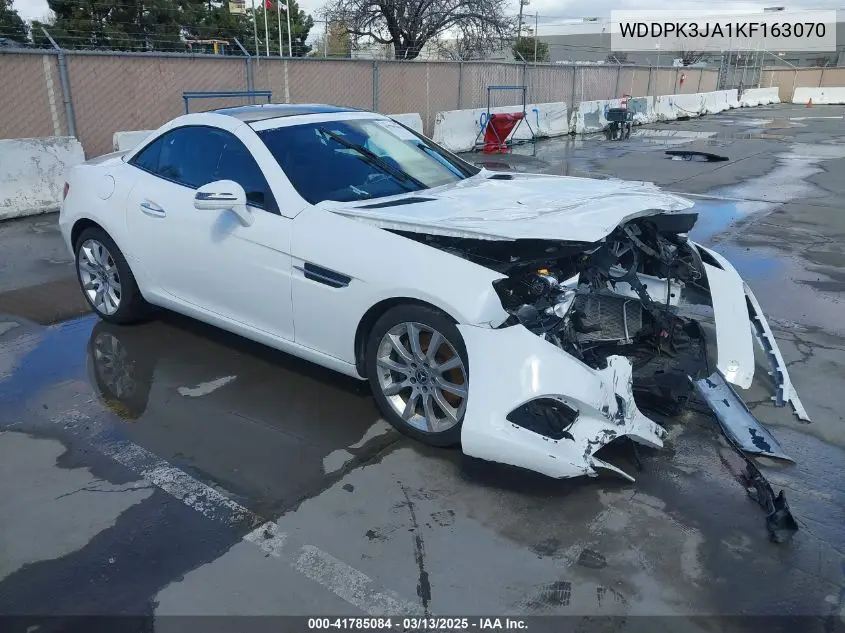 2019 Mercedes-Benz Slc 300 VIN: WDDPK3JA1KF163070 Lot: 41785084