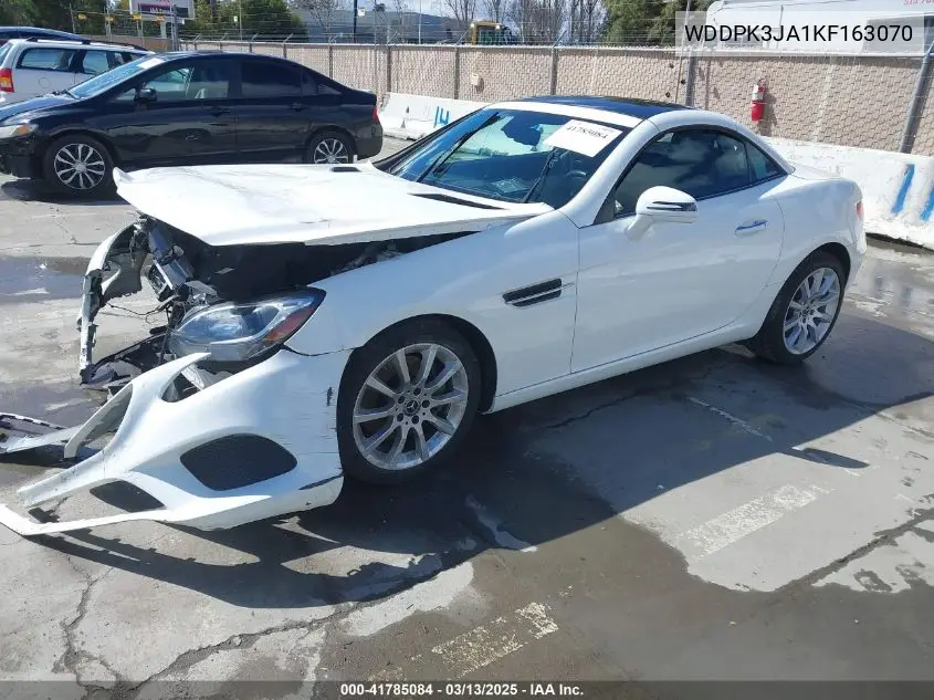 2019 Mercedes-Benz Slc 300 VIN: WDDPK3JA1KF163070 Lot: 41785084