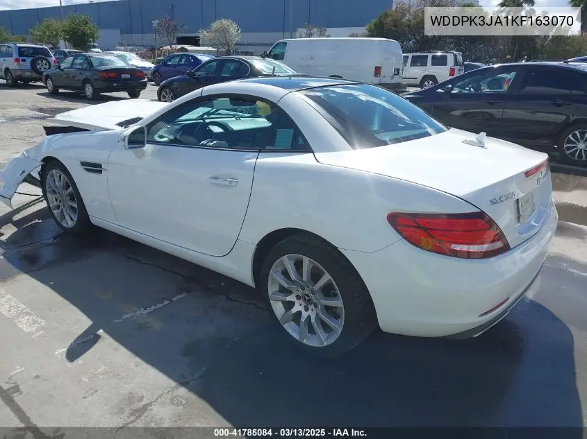 2019 Mercedes-Benz Slc 300 VIN: WDDPK3JA1KF163070 Lot: 41785084