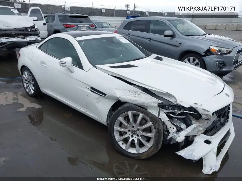 2020 Mercedes-Benz Slc 300 VIN: W1KPK3JA7LF170171 Lot: 42119425