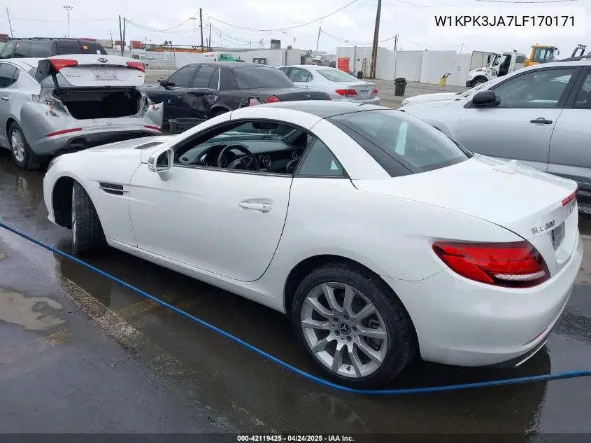 2020 Mercedes-Benz Slc 300 VIN: W1KPK3JA7LF170171 Lot: 42119425