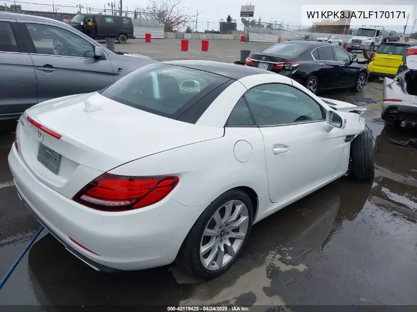 2020 Mercedes-Benz Slc 300 VIN: W1KPK3JA7LF170171 Lot: 42119425