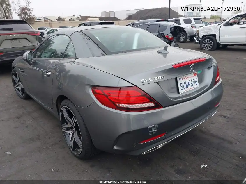 2020 Mercedes-Benz Slc 300 VIN: W1KPK3JA2LF172930 Lot: 42141258