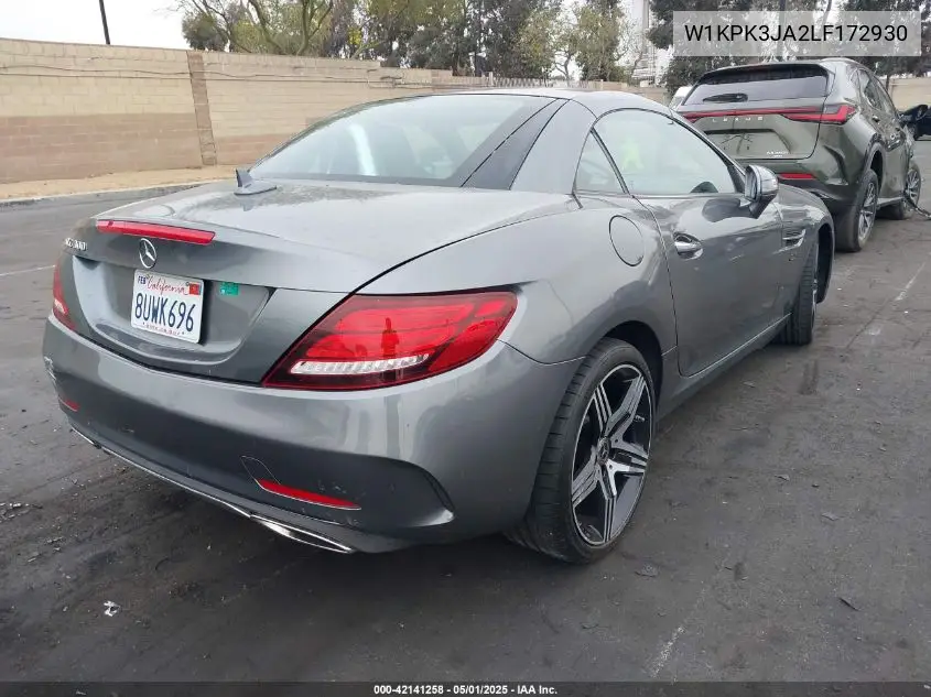 2020 Mercedes-Benz Slc 300 VIN: W1KPK3JA2LF172930 Lot: 42141258