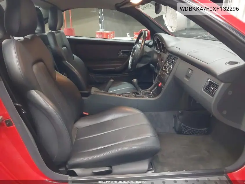 1999 Mercedes-Benz Slk 230 Kompressor VIN: WDBKK47F0XF132296 Lot: 41915830