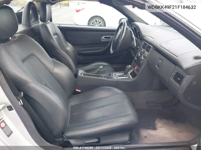 2001 Mercedes-Benz Slk 230 Kompressor VIN: WDBKK49F21F184632 Lot: 41746350